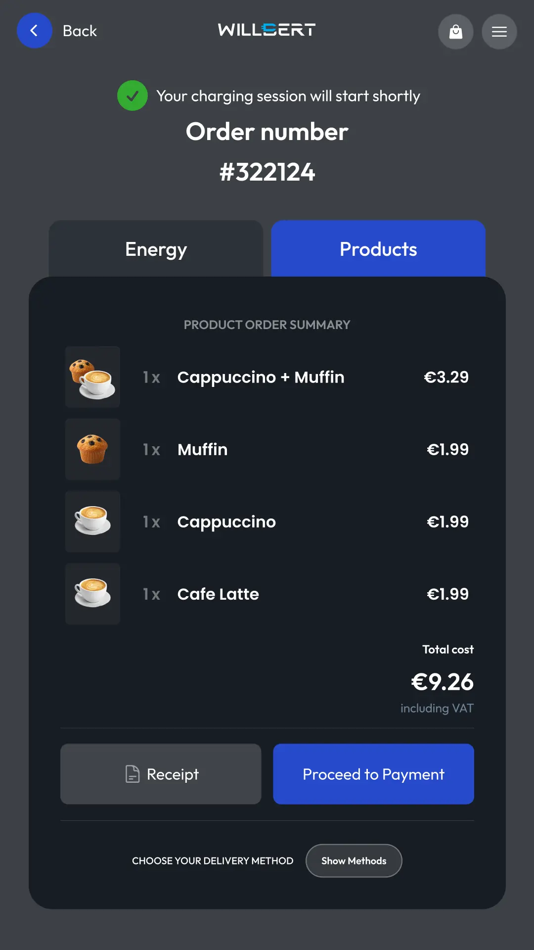Dashboard aplikacji webowej